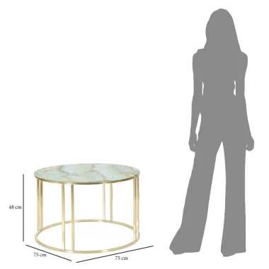 Stolik kawowy SEPA 75x48 cm